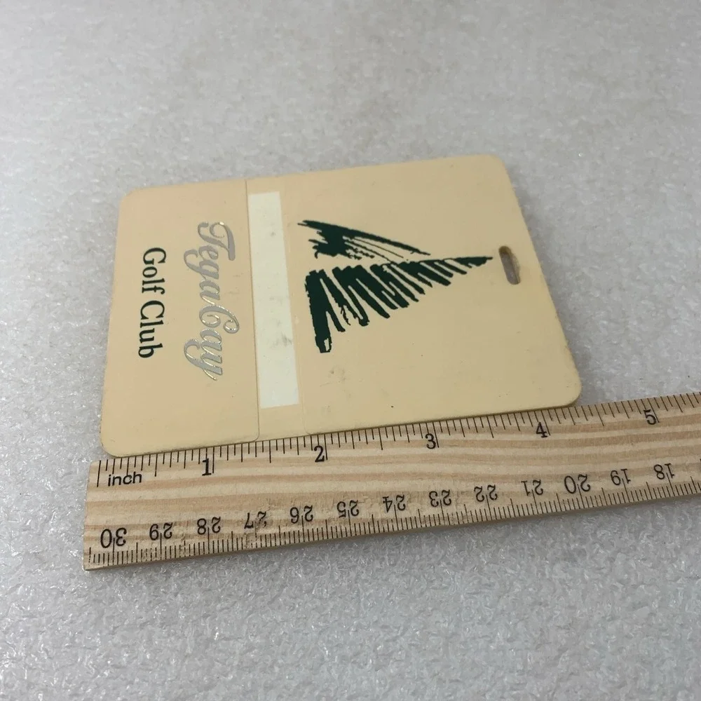 Tega‎ Cay Golf Club South Carolina Bag Luggage Tag, Vintage Course Logo Plastic